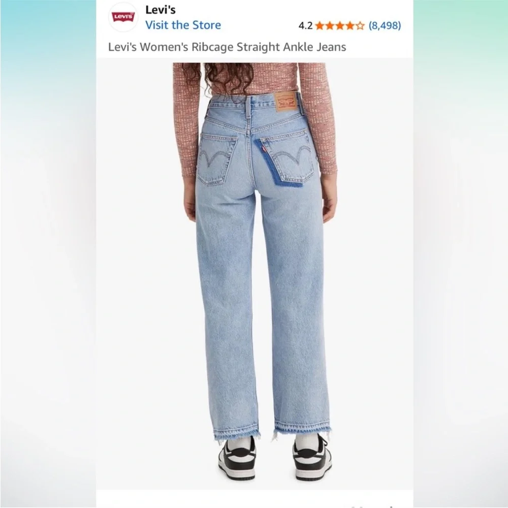 Levi's Ribcage Women's Light Blue Straight Leg Jeans